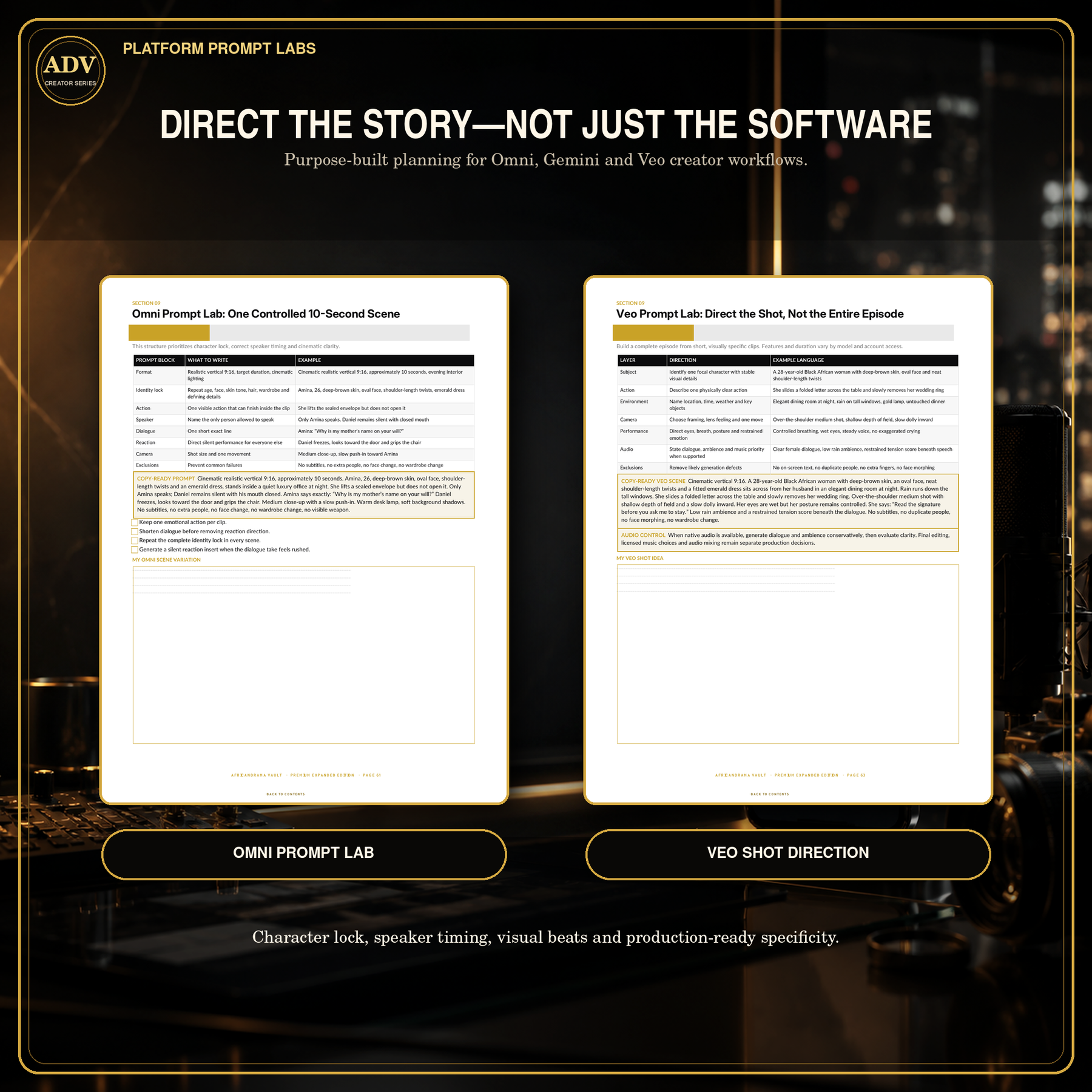 Viral Story Creator Toolkit for TikTok & AI Video | ADV — Planning Worksheets