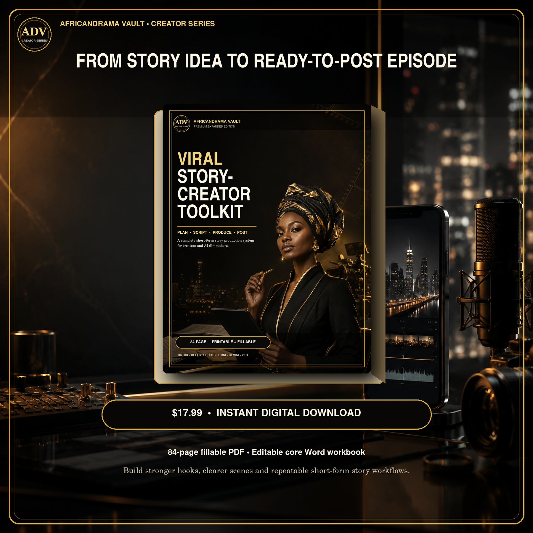 Viral Story Creator Toolkit for TikTok & AI Video | ADV — Toolkit Cover